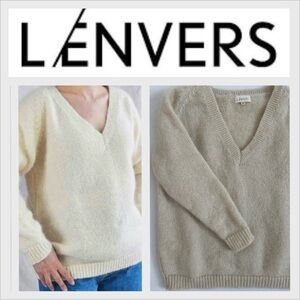 NWOT L’envers Barbara Sweater ivory  Size S/M